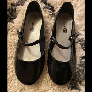 GIRLS BLACK DRESS SHOES SIZE 13